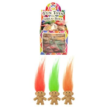 Lykkepose Trollfigurer i Display (72 stk.)