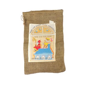 Mellomstor Jutesekk Sinterklaas / Julenissen (2 stk.)