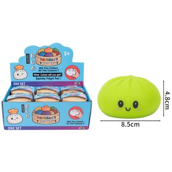 RAGE - Squishy Bun Dumplings STORE (M&aring;l 8.5 x 8.5 x 4.8 cm) - Viral 2026 Fidget Toy (12 stk.)