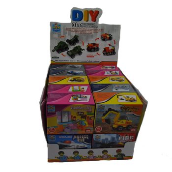 BYGGEKLOSSER BRICKS - MIX-SERIE I DISPLAY (20 stk.)