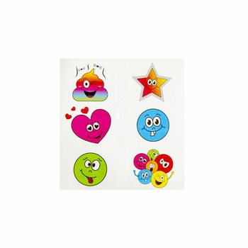 FUN TATTOOS &ndash; MODELL: SMILEY (96 stk.)