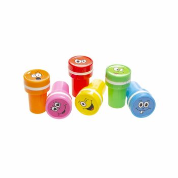 SMILEYSTEMPLER / GLADE ANSIKTER I DISPLAY (60 stk.)