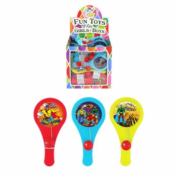 Superhelt Paddle Bat Spill - Display (96 stk)