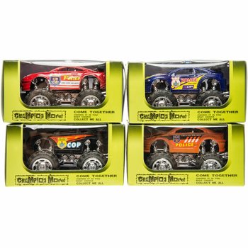 Politi Monster Truck i Display (12 stk.)