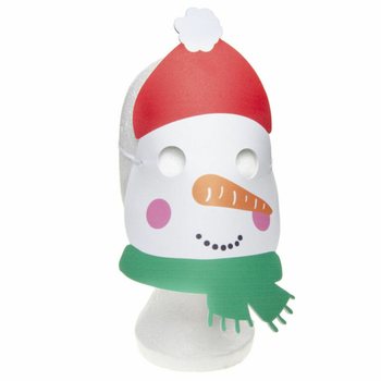 Julemasker i Skum Mix - Julenisse, Reinsdyr & Sn&oslash;mann (48 stk)