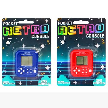 LOMME RETRO SPILLKONSOLL MED N&Oslash;KKELRING - 26 SPILL (6 stk)