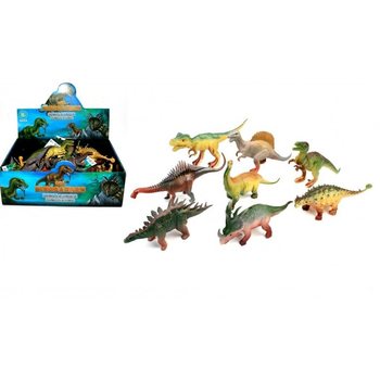 MIX DINOSAURER, CA. 17 CM HØY I DISPLAY (16 stk.)