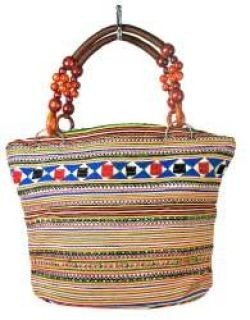 B-FAIR Beads Veske med brune perler (1 stk)