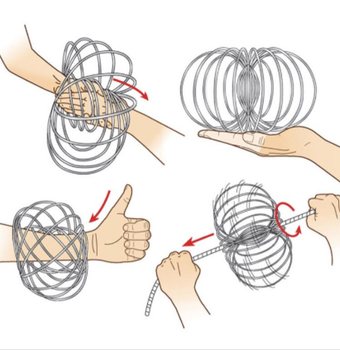 **RAGE 2018** Magic Rings / Flow Rings - Kinetisk 3D Magic Ring - MULTI COLOR | P&Aring; KORT (10 stk.)