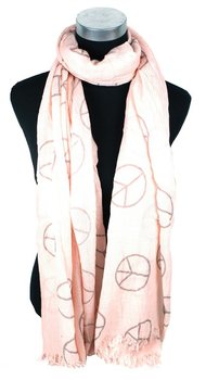 Ibiza Look Skjerf Lakserosa Peace (1 stk)