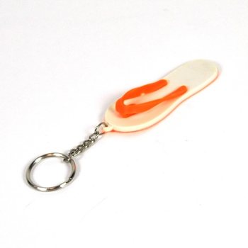 ORANSJE FLIP-FLOP NØKKELRING (100 stk.)