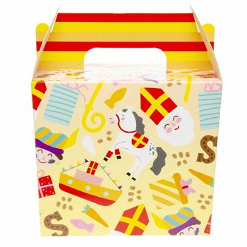 SINTERKLAAS MENYBOX / GODTERIBOKS 14x10x17 cm (12 stk.)