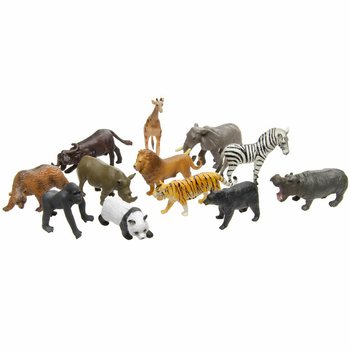 ANIMAL WORLD - MIX LEKEFIGURER VILLDYR (12 stk.)