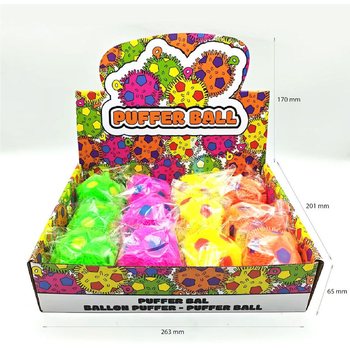 PUFFERBALL - 6.5CM - I DISPLAY (12 stk.)