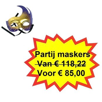 Parti Venetianske Masker (164 stk.)