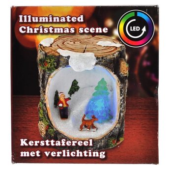 JULESCENE MED LED-BELYSNING (6 stk.)