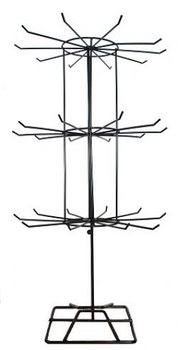 Displaystativ i Metall Svart (3 Etasjer) - 1 stk