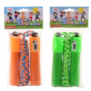 OUTDOOR FUN - HOPPETAU MED TELLER, 2,10 M (6 stk.)