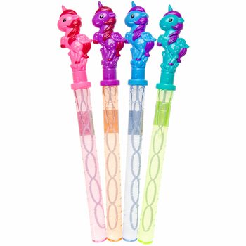 STOR UNICORN / ENHJ&Oslash;RNING S&Aring;PEBOBLE STAV 38 cm I DISPLAY (24 stk.)