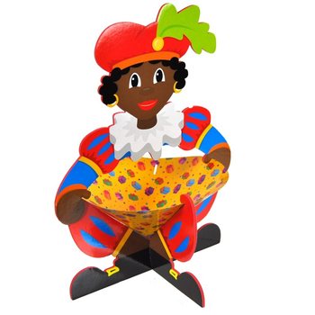 Stor Pepernoten-sk&aring;l Sinterklaas 26 x 24 x 33 cm (6 stk.)