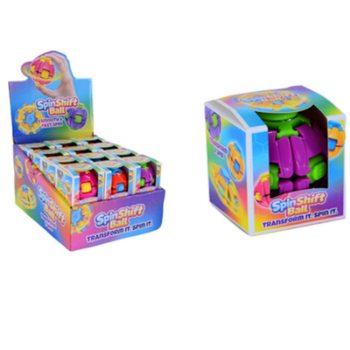 SPIN & POP FIDGET SPINNER BALL - SPIN SHIFT BALL - I DISPLAY (24 stk)