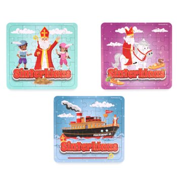 PUSLESPILL - SINTERKLAAS - 13 x 12 CM. I DISPLAY (108 stk.)