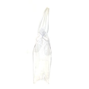 Luksus Transparent Klossbunnpose med Solid H&aring;ndtak 18,5x18cm (25 stk)