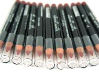 Leppe/Eyeliner Rød/Brun (12 stk)