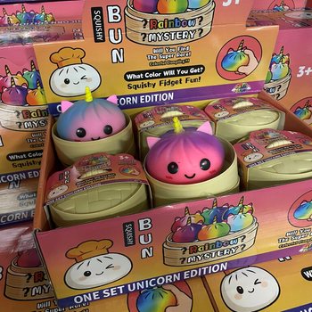 RAGE - Squishy Bun Dumplings STORE - UNICORN EDITION (8,5 x 8,5 x 7,5 cm) (12 stk.)
