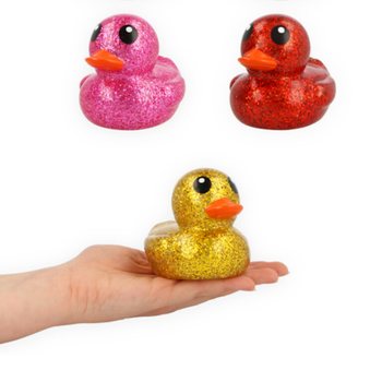 Store Fargerike Glitterbadeender Mix - 10x8x8 cm (6 stk.)