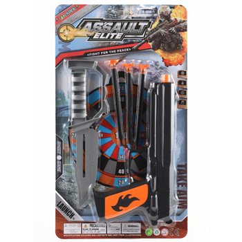 ASSAULT ELITE - Leket&oslash;yspistol med Sugekopp-piler og Kniv (6 stk.)