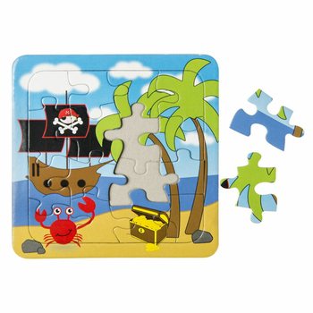 Miks Piratpuslespill - 14 x 14 cm (50 Stk.)