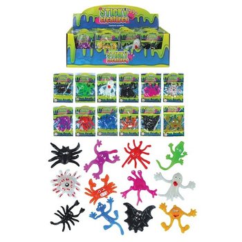 STORE KLEBRIGE SKUMLE FIGURER I DISPLAY (48 stk.)