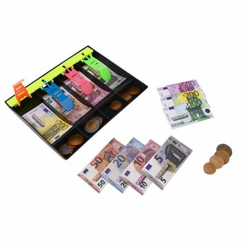 Kasseskuff med Euro Lekepenger - 120 deler