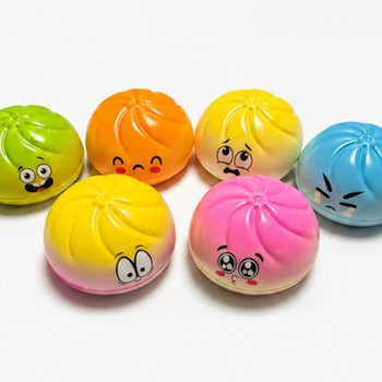 RAGE - Squishy Dumplings STOR (9 x 9 x 4 cm) - Viral 2026 Fidget Toy - MED HEADERKORT (24 stk)