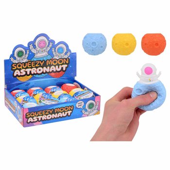 Astronaut Squeezy Moon Ball - I Display (12 Stk)