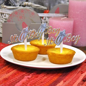 Muffinspinn til F&oslash;dsel - It's a Boy (12 stk.)
