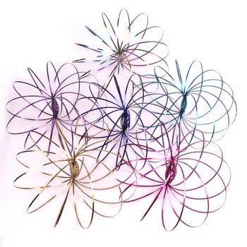 **RAGE 2018** Magic Rings / Flow Rings - Kinetisk 3D Magic Ring - MULTI COLOR | P&Aring; KORT (10 stk.)