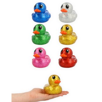 Store Fargerike Glitterbadeender Mix - 10x8x8 cm (6 stk.)