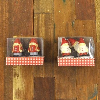 4 TELYS JULEFIGURER I GAVEESKE (12 stk.)