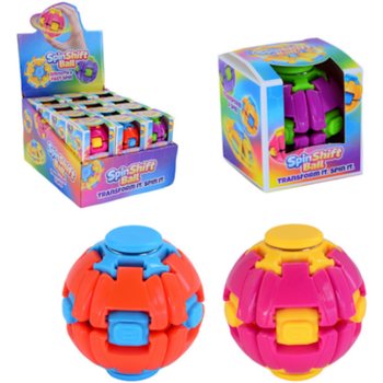 SPIN & POP FIDGET SPINNER BALL - SPIN SHIFT BALL - I DISPLAY (24 stk)