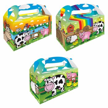 Menuboks – Bondegård – 22.5 x 9.5 x 18 cm (12 stk.)