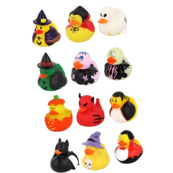 Halloween Badeender Mix (12 stk) - 6 x 5 cm