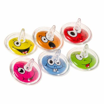 Smiley-snurrebasser (12 stk.)