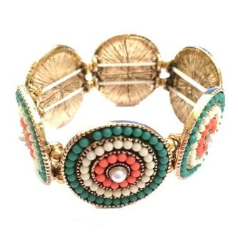 Luksus elastisk Ibiza-stil armbånd (1 stk)