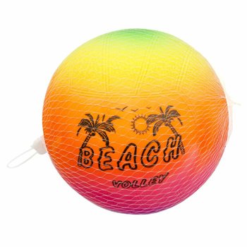 BEACHVOLLEYBALL, 23 CM - REGNBUEFARGER (10 stk.)