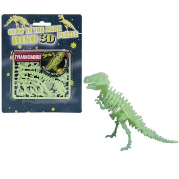 Selvlysende 3D Dino-puslespil Glow in the Dark (24 stk.)