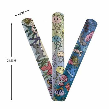 Slap Bracelets Sj&oslash;dyr (36 stk)