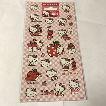 KLISTERMERKER: HELLO KITTY, Mål 20 x 10 cm (10 stk.)