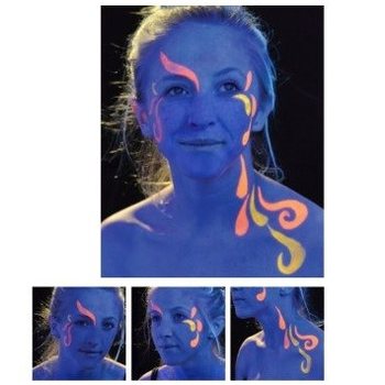 SNAZAROO - Spesiell UV-Ansiktsmaling (6 stk.)